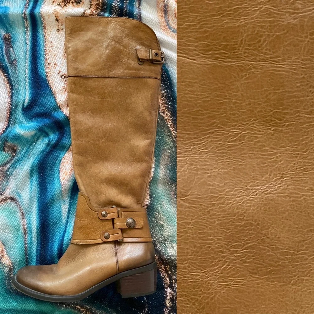 VINCE CAMUTO Leather Over-the-Knee BOOTS Size 6B 36